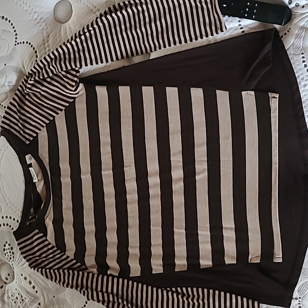 Brown cotton top, size m